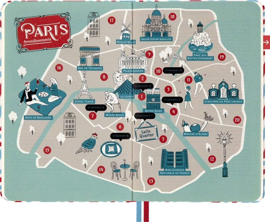 Блокнот Moleskine LUXE x Moleskine Paris City, Твердый переплет, Карманный формат, Линованный, CNLCPA