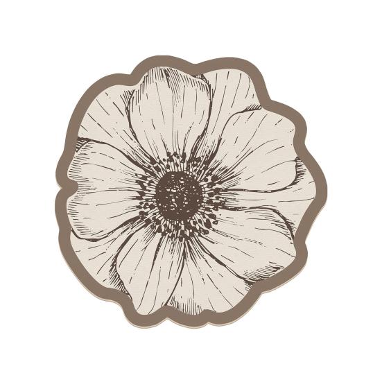 Подставка из диатомита в форме цветка, термостойкая, нескользящая, коврик для стола, быстро впитывающий воду, для кухни, обеденного стола, декоративный домашний декор