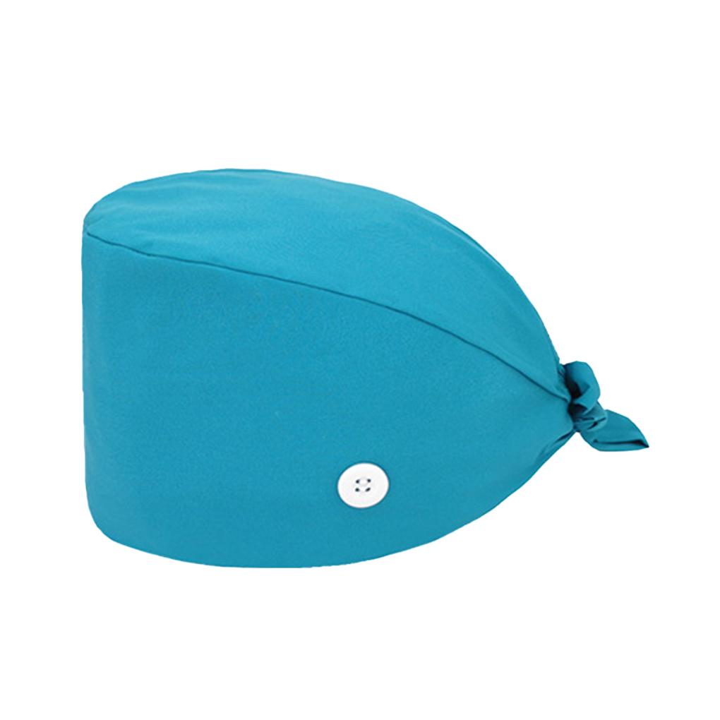 Шапочки-скрабы Дышащая Однотонная Шапка Регулируемая Салон Красоты Тыквообразная Шапочка для Ухода Встроенная Потовпитывающая Лента Аптека