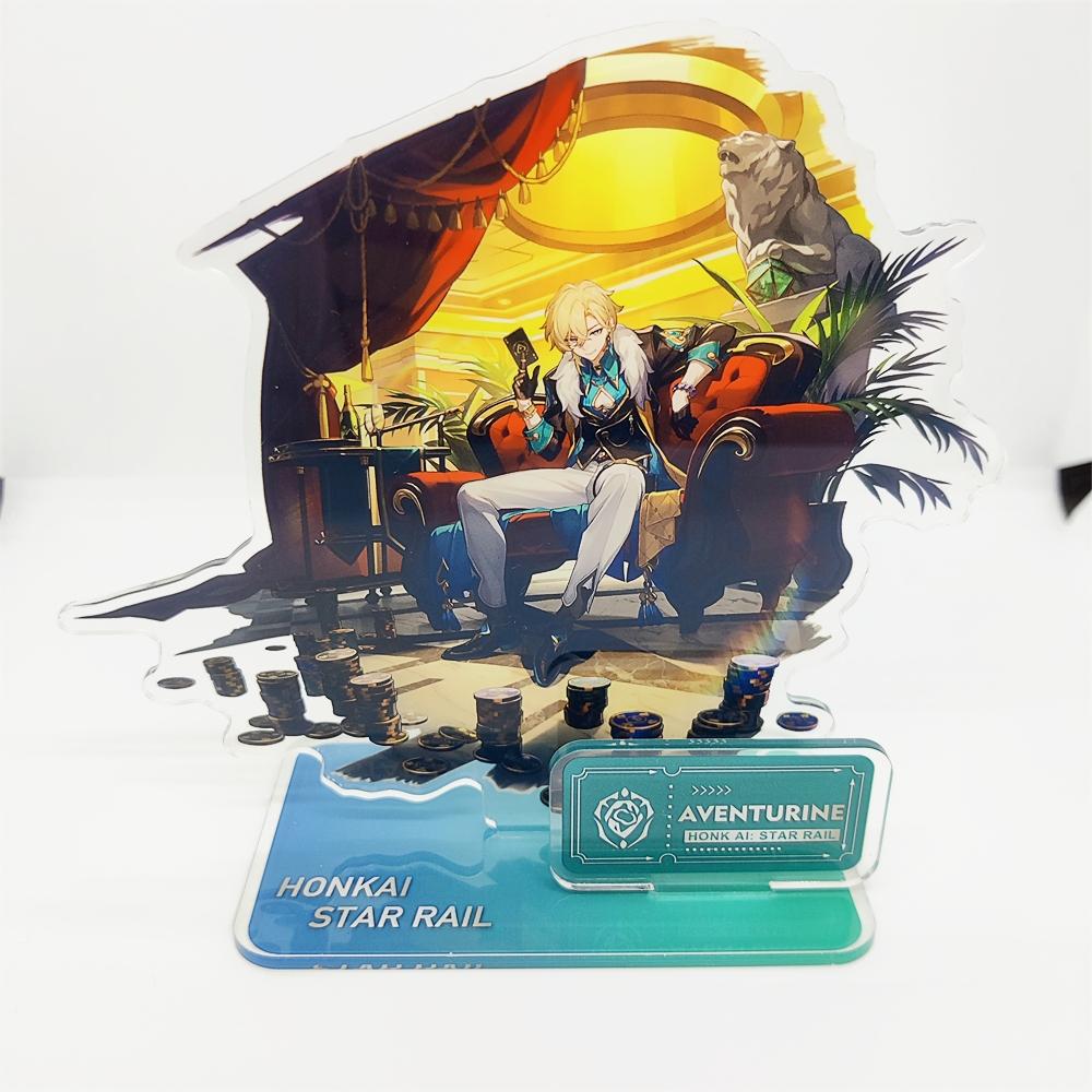 Игра Honkai Star Rail Фигурки Авентурин Ахерон Спаркл Аниме Акриловая подставка Модель Настольные украшения Фанаты Друг Xms Подарки