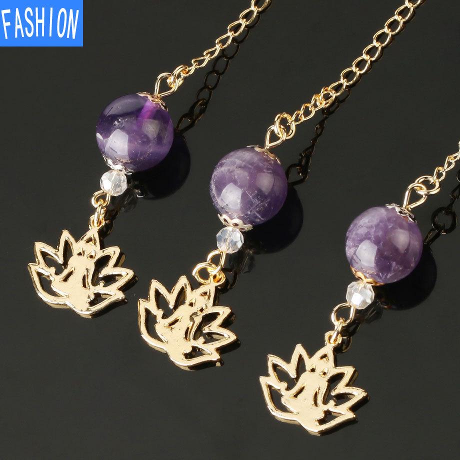 Смешанная аура, маятник природного духа, хрустальный кулон для йоги, позолоченный Будда, идея для медитации, концентрированные ювелирные изделия