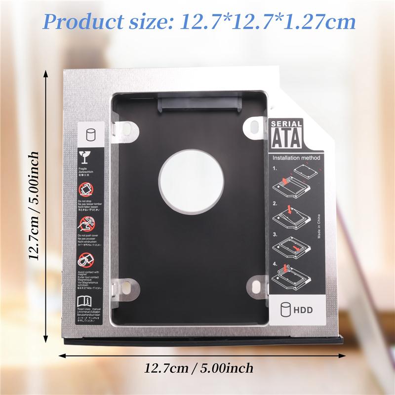 ABUO-Замена лотка-салазок для 2-го жесткого диска SSD для Lenovo Thinkpad T420 T430 T510 T520 T530 W510 W520 W530, Внутренний для ноутбука