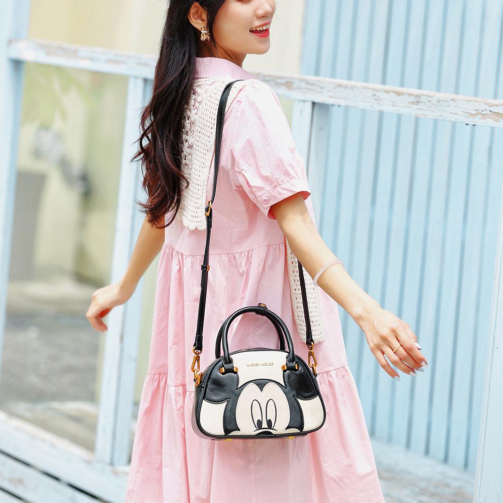 New Disney Mickey Series PU One Shoulder Handbag Women's Black BMK-71539B