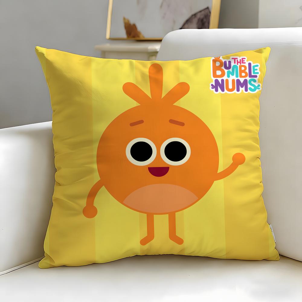 classic cartoon The Bumble Nums Cushion Cover Soft EasyWash Pillow Case Versatile for Couch Bed Travel and Office