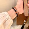 Handcrafted Ethnic Style Natural Stone Beaded Bracelet Unisex Geometric Design