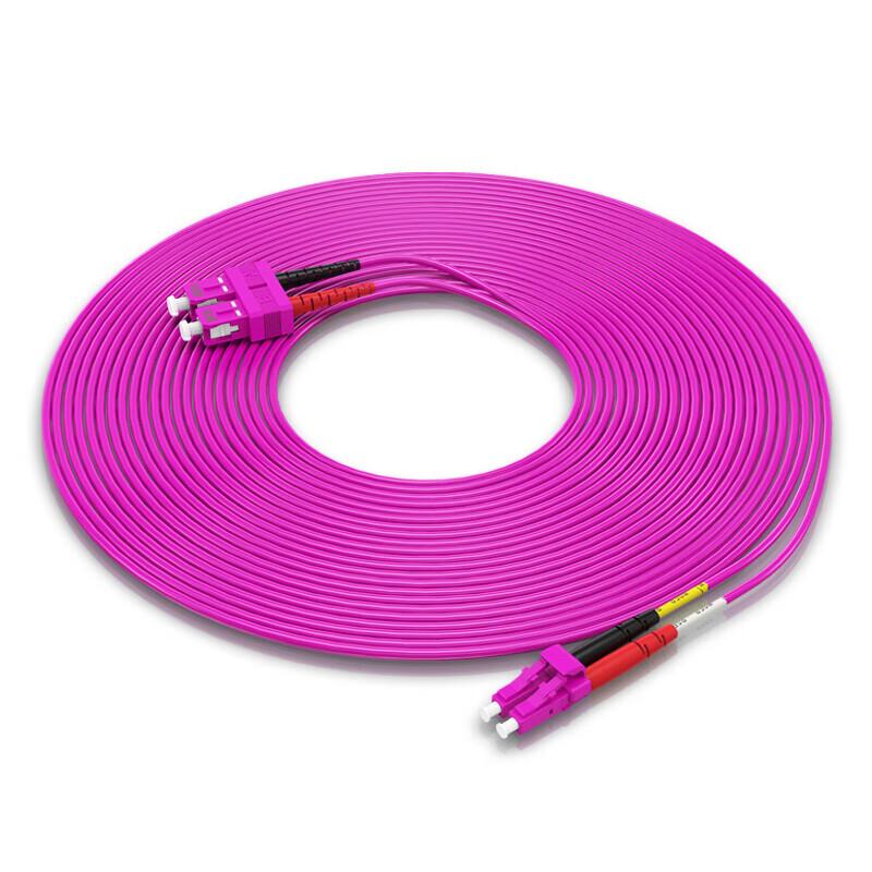 Shengwei OM4 Multimode LC-SC Fiber Optic Patch Cable