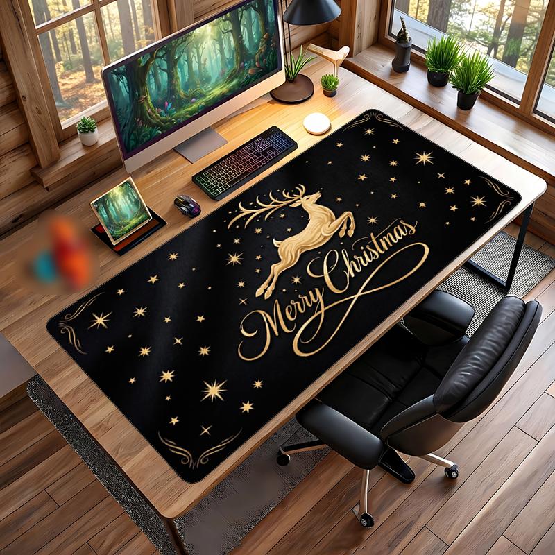 Christmas Printed Mouse Pad Non Slip Desk Mat For Office Gaming Home Use Holiday Gift