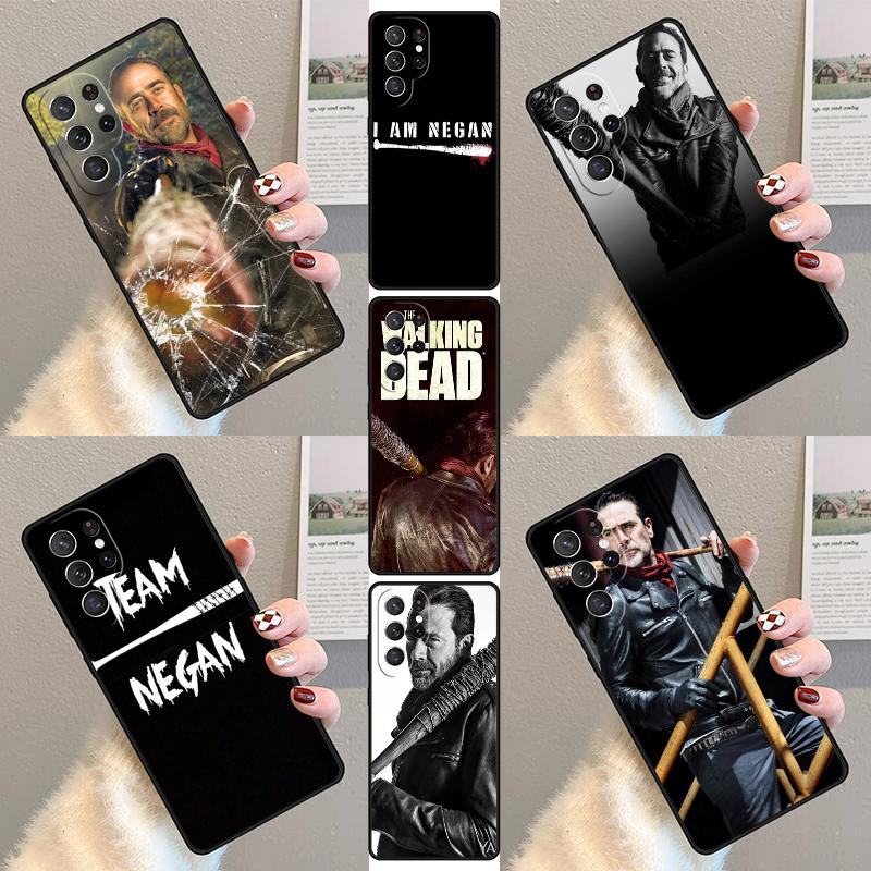 Negan Walking Dead Phone Case For Samsung Galaxy S25 S23 S30 S21 S20 FE S24 S22 Ultra Note 10 20 Plus Silicone Cover lite