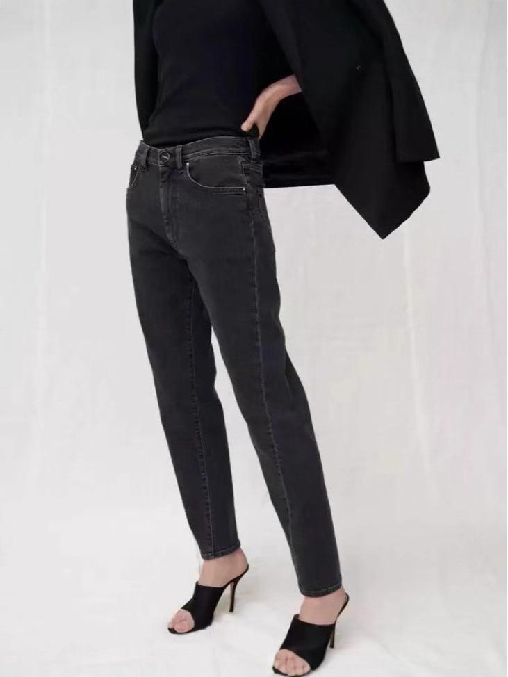 Nordic Niche TOT Original Classic Mid-High Waist Straight-Leg Twisted Seam Washed Jeans