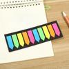 200 Sheets Fluorescence Self Adhesive Memo Pad Sticky Notes Bookmark Marker Memo Sticker Paper Student Office Supplies
