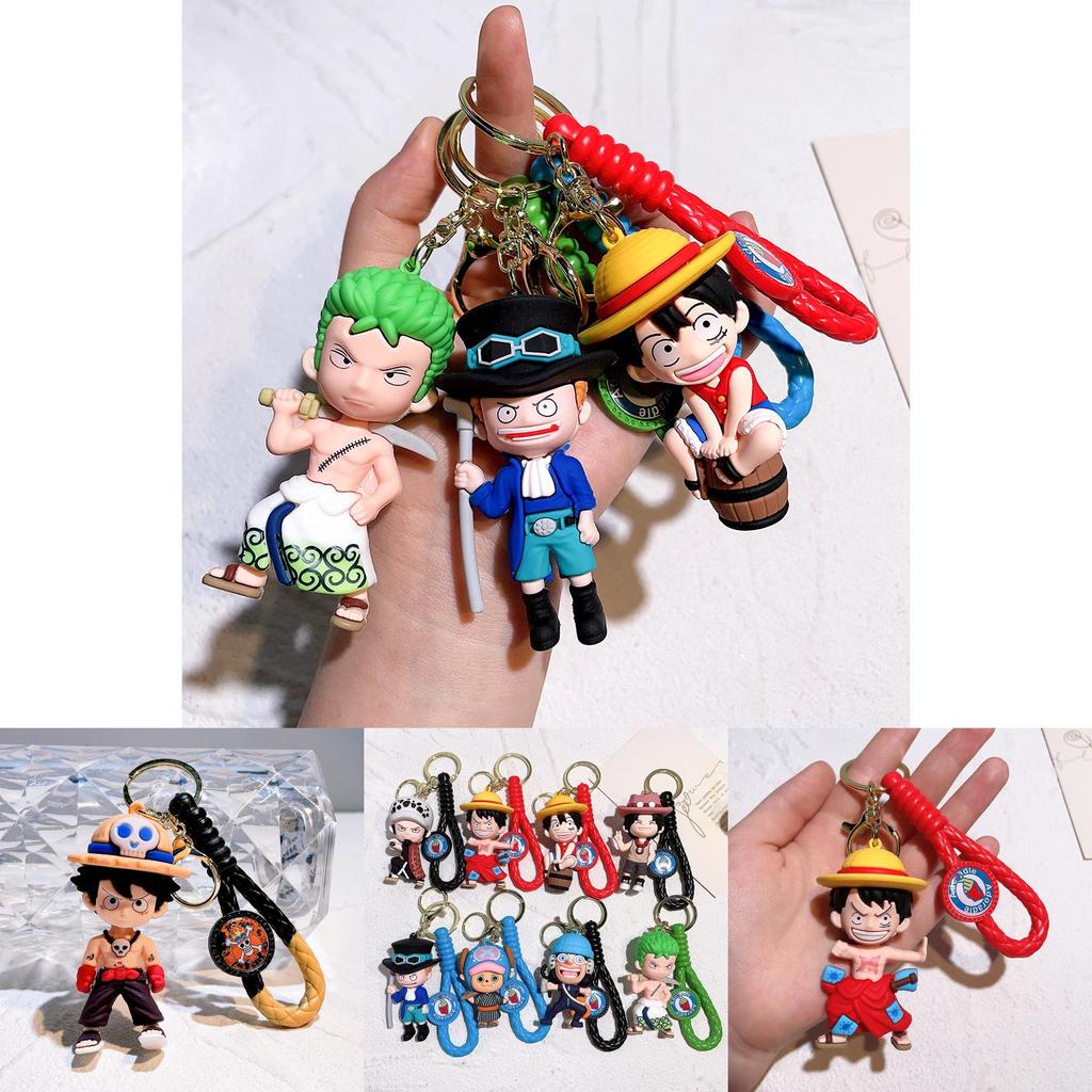 Стильный брелок в виде цельного куска для фанатов Луффи, Нами, Санджи, Зоро. Прочный силиконовый аксессуар