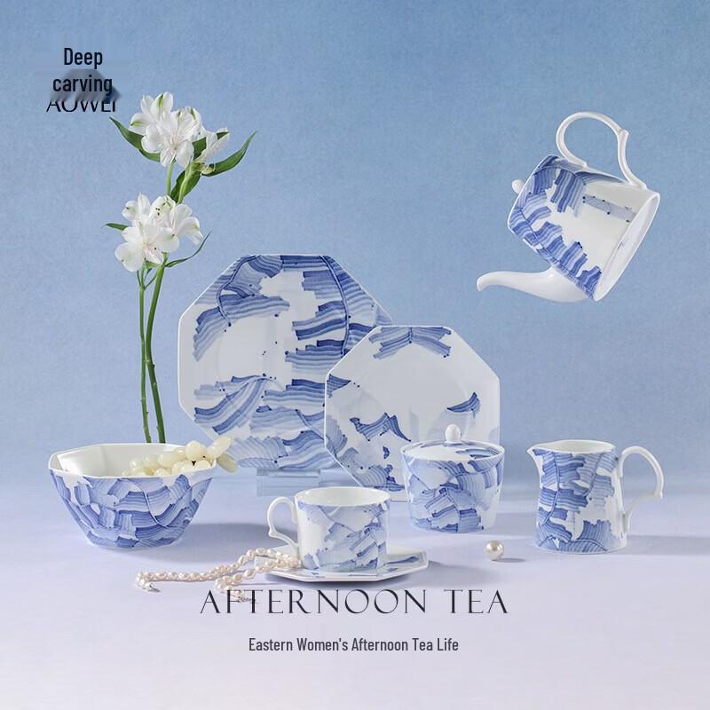 Керамический набор чайных чашек Jingdezhen Jiaojunmeng