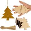 Inkdotpot 40pcs Angel Wooden Ornament with Holes 3.5" Unfinished Predrilled Natural Wood Slices for Crafts Wooden