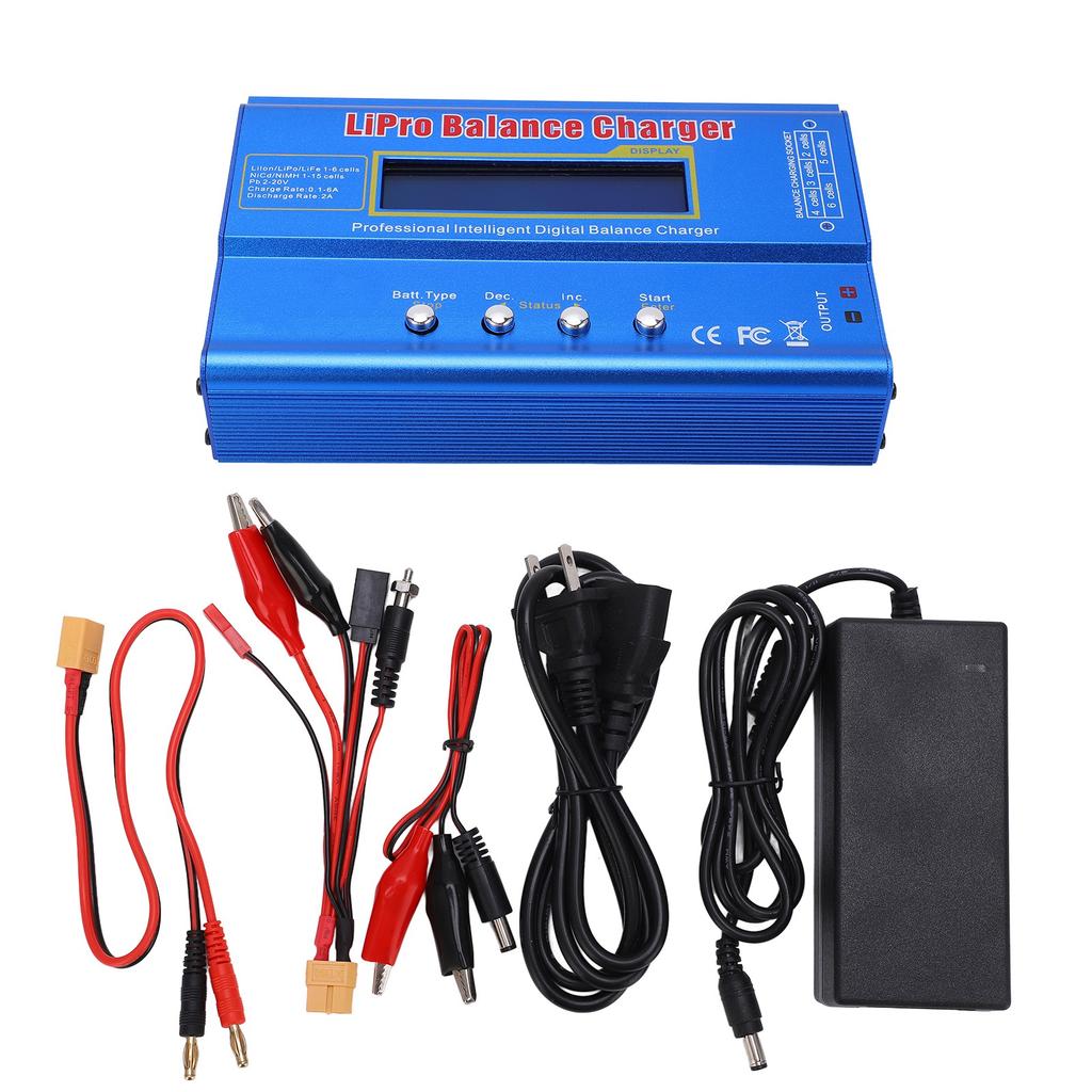 B6 80W Multifunctional Balance Charger with XT60 Connector for Airplane Model
