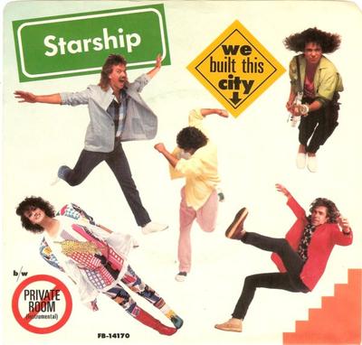 7-дюймовая пластинка STARSHIP - We Built This City FB14170 Grunt 1985 Канада Рок Б/у