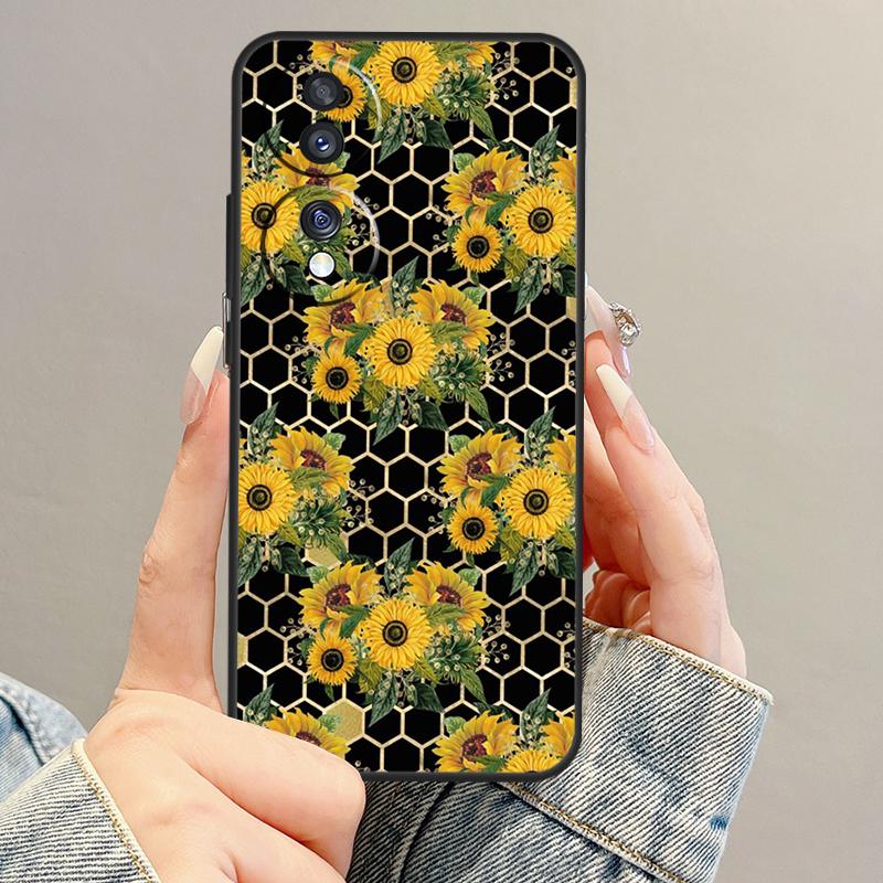 Красивый желтый чехол с подсолнухом для Honor Magic 7 5 6 Lite Pro Honor 400 200 90 70 50 X9b X9a X8b X8a X8 X9 X9c Чехол