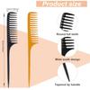 4PCS/1PCS Wide Tooth Rat Tail Comb Detangling Parting Hair Brush Comb For Wet Curly Hair Styling Hair Comb For Women Men
