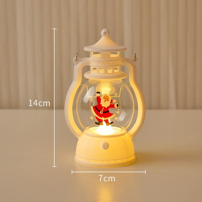 Retro LED Kerosene Lamp Candle Light - Handheld Holiday Decoration and Creative Atmosphere Ornament.