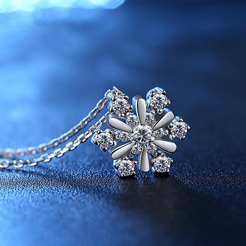 BELLA BOX Серия Sen, маленькая свежая мода, кулон в Японии и Южной Корее, темпераментный комплект снежинок, циркониевое ожерелье, очаровательное званое вечерние, изысканные ювелирные изделия
