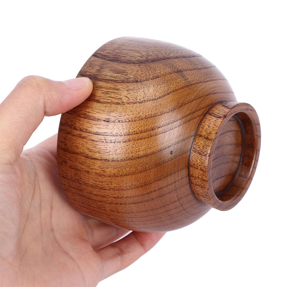 Handmade Fruit Children Bamboo Noodles Eating Japanese Style Rice Bowls Natural Wood Wooden Bowl