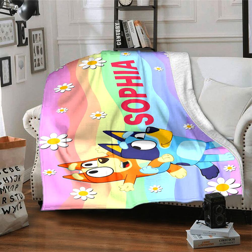 Bluey Blanket Comfortable Suitable for Chair Office Picnics All-Season Use Modern Gifts For Family Or Friends
