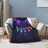 Cartoon S-Smiling Critters Anime Blankets Game Plush Novelty Warm Throw Blanket for Home Autumn/Winter