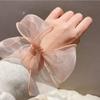 Women's Chiffon Ribbon Hair Tie 1P Daily See-Through Scrunchie Hair Tie Women's Hair Tie Women's Hair Tie