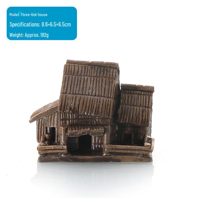 Керамическое украшение для аквариума: Каменный декор, впитывающий воду, для аквариумов, садов и бонсай – соломенных и бамбуковых домов.