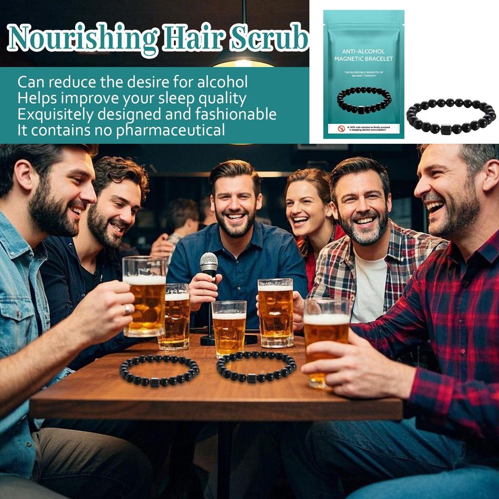 Anti-alcohol Magnetic Bracelet, Bracelet For Relieving Dizziness And Discomfort In Entertainment, Parties, Gatherings And After Drinking.