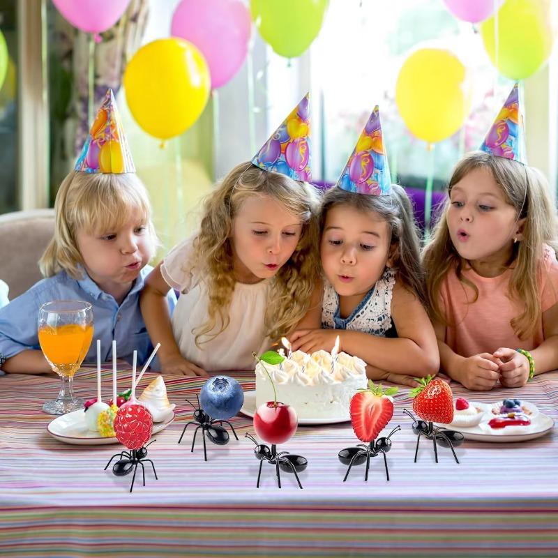 Animal Shaped Appetizer Forks Reusable Ant Toothpicks Fruit Dessert Tools Party Snack Picks Wedding Events