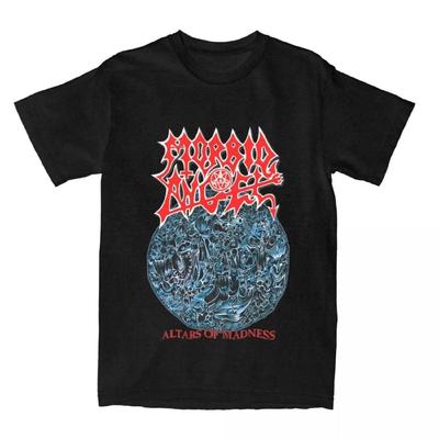 Morbid Angel Дэт-метал Футболка Мужская Женская Юмор Хлопковая Футболка с Круглым Вырезом Принтованная Футболка Большого Размера