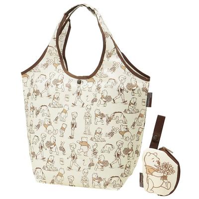 Shopping Bag with Pouch Eco Bag Width 420 X Height 320 X Depth 180mm Winnie the Pooh KBS42P-A