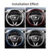 zkfan8 Suitable for Seat Carbon Fiber Texture Steering Wheel Cover with Segmented Quick-Release Design, Durable, for Models Such as Ibiza, Arona, Leon