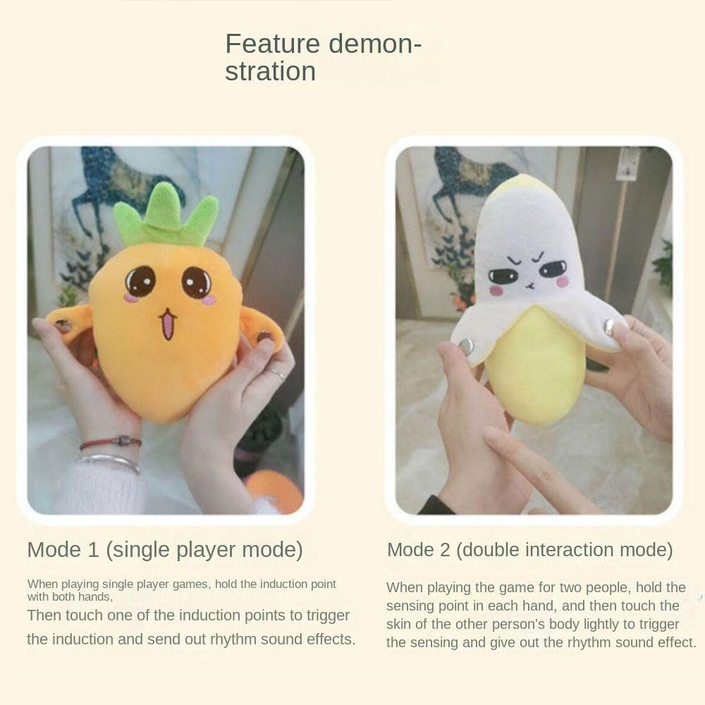 Плюшевая игрушка Фрукты Чувствительный Удар Пианино Интерактивная Музыкальная Игрушка Тряпичная Кукла Музыкальная Кукла