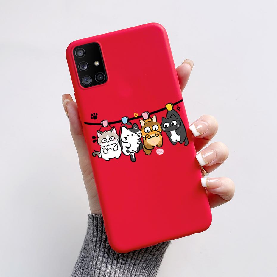 For Samsung Galaxy A51 A71 5G Case SM-A516F SM-A716F Soft Slim Cute Cartoon Frog Back Cover Fundas Bumper For Samsung A 51 Coque