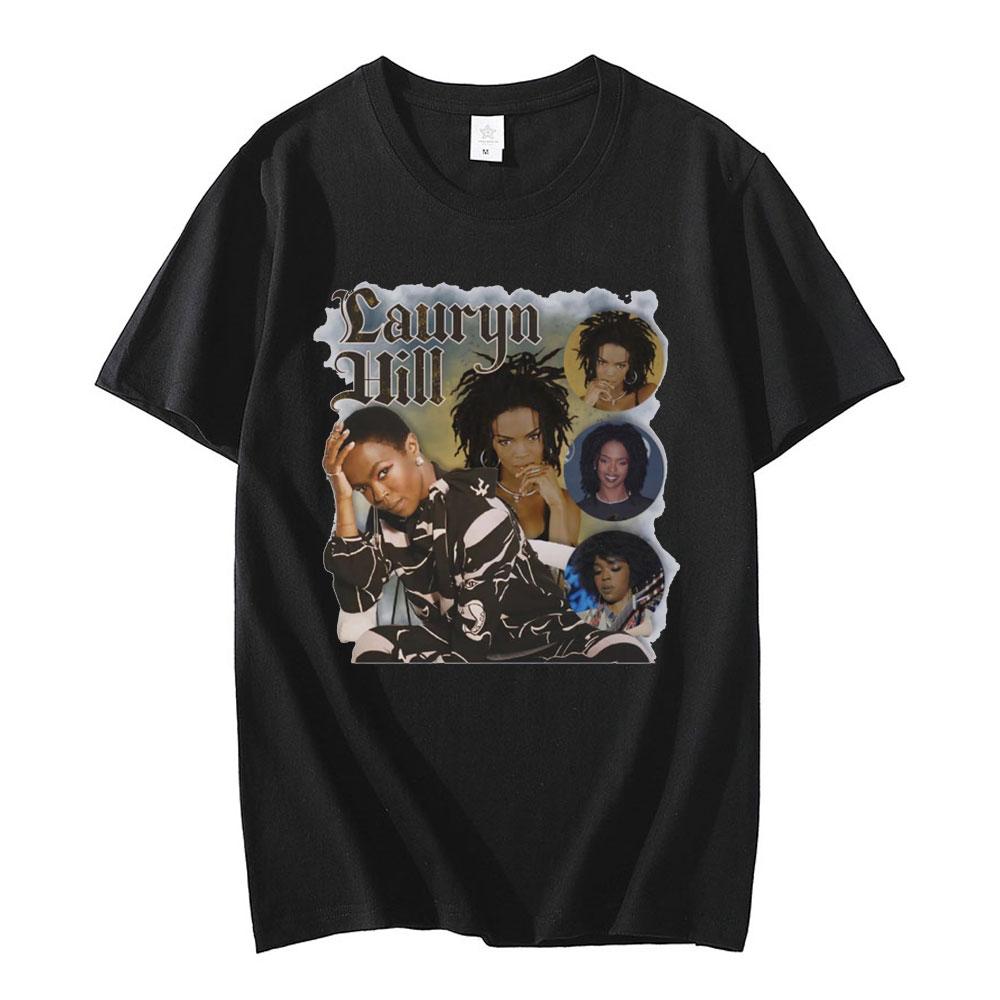 Rapper Lauryn Hill Music Album Graphic Tshirt Unisexs Unisexs Vintage Casual Short Sleeve T Shirt Fashion Hip Hop Rock Streetwear