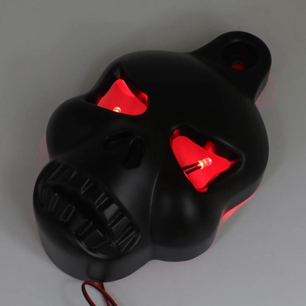 Накладка на клаксон в виде черепа для мотоцикла Harley Davidson Sportster Softail Big Twins V-Rods Stock Cowbell 1992-2020 Дополнительный аксессуар