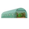 Walk-in Tunnel Greenhouse 29.2x9.7x6.5ft Galvanized Frame PE Cover Green