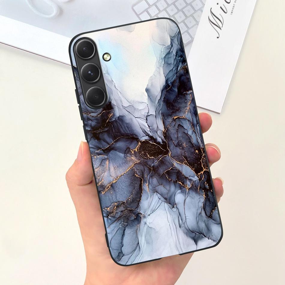 Чехол для телефона Samsung Galaxy A55 Samsung A55 5G SM-A556B Модный узор Луна Мягкая силиконовая задняя крышка