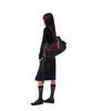 Iuga Makaras Belted Bag Midi Skirt (Black)