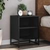 VidaXL Bedside Table Black 40x31x50 Cm Engineered Wood and Metal, Side Table, Bedside Cabinet, Side Table for 848699