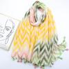 2024 Spring And Autumn Winter New Cotton And Hemp Long Thin Scarf Travel Versatile Sunscreen Warm Shawl For Women