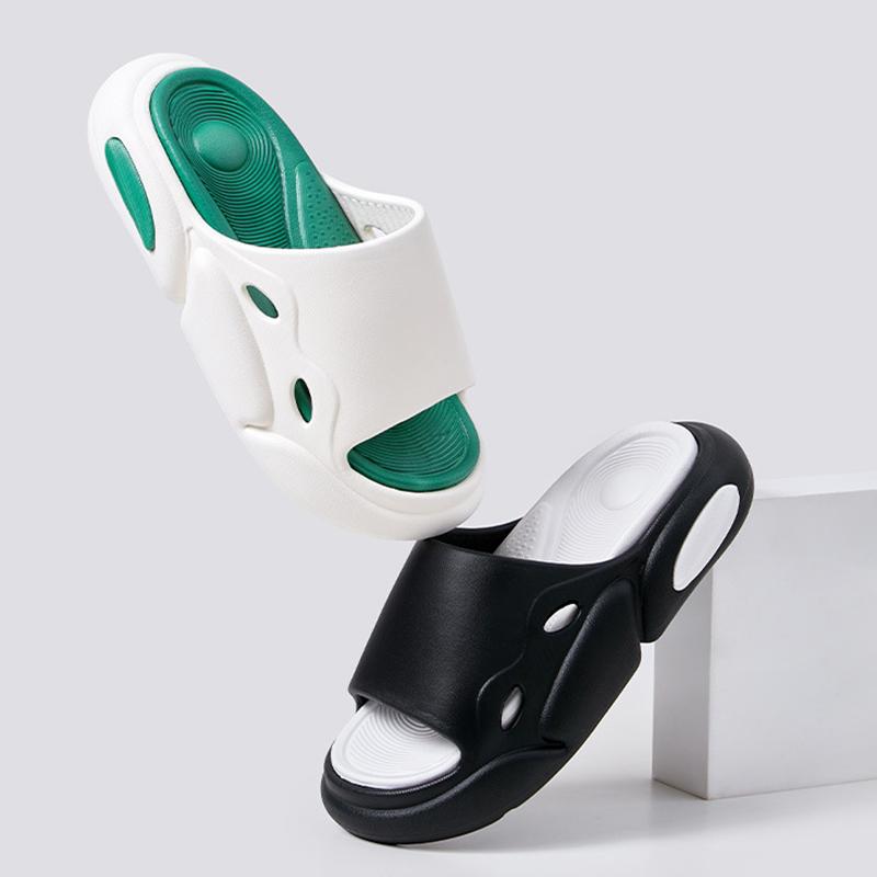 Модные женские тапочки-облака смешанного цвета на толстой платформе с мягкой воздушной подушкой Eva, женские летние нескользящие пляжные шлепанцы, сандалии