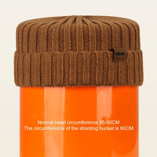 2 Pcs/Set Unisex Winter Hat And Scarf Set Thick Plush-lined Cold-proof Beanie Unisex Neck Cover Outdoor Ski Skating Cycling Scarf Cap Set