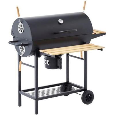COOKING BOX Угольный гриль MIKE - 115x66x106 см - 2 хромированные стальные решетки - Площадь для приготовления : 71x35 см - Черный