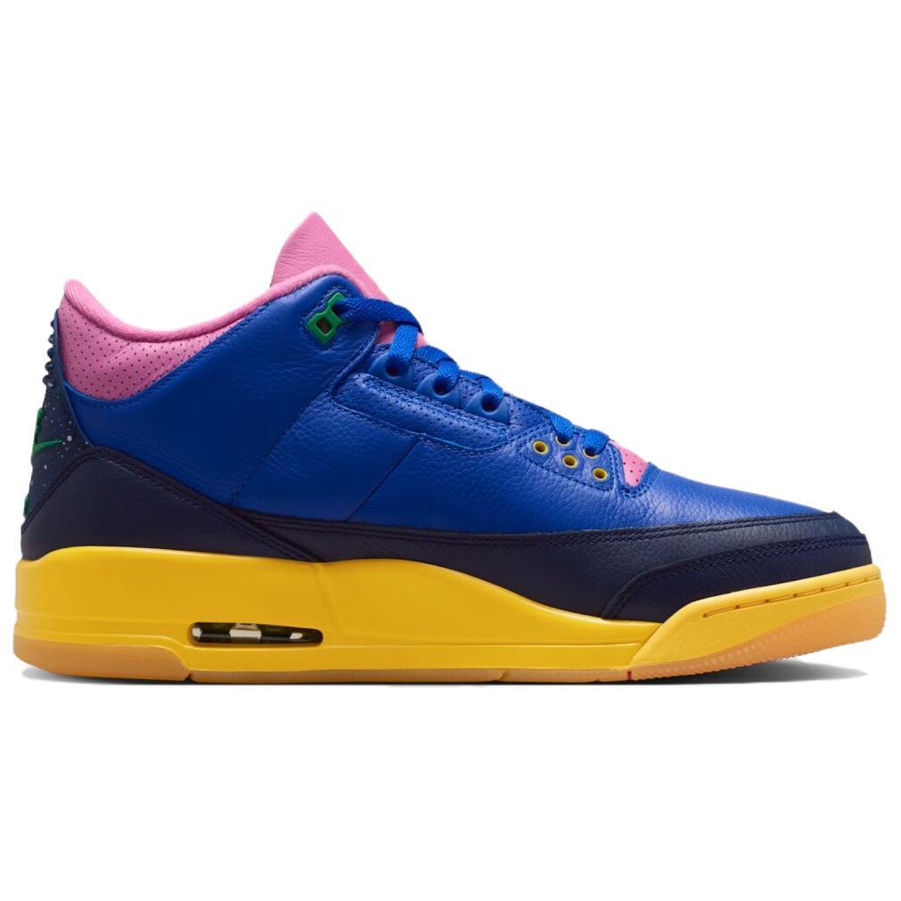 Air Jordan 3 Retro 'Brazil' (Unisex) Racer Blue / Lucky Green / Blue Void / Varsity Maize Vintage Basketball Shoes IV4871 400
