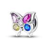 925 Silver Charms BeadsClosely Inlaid Butterfly Pendant Fit Original Diy  Bracelet Gift Women Party Diy