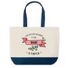 Sac Shopping - PLANETEE - Mamé Les Affaires d'Enfer - Fond Bleu - Coton 40x45 Cm - Design Graphique