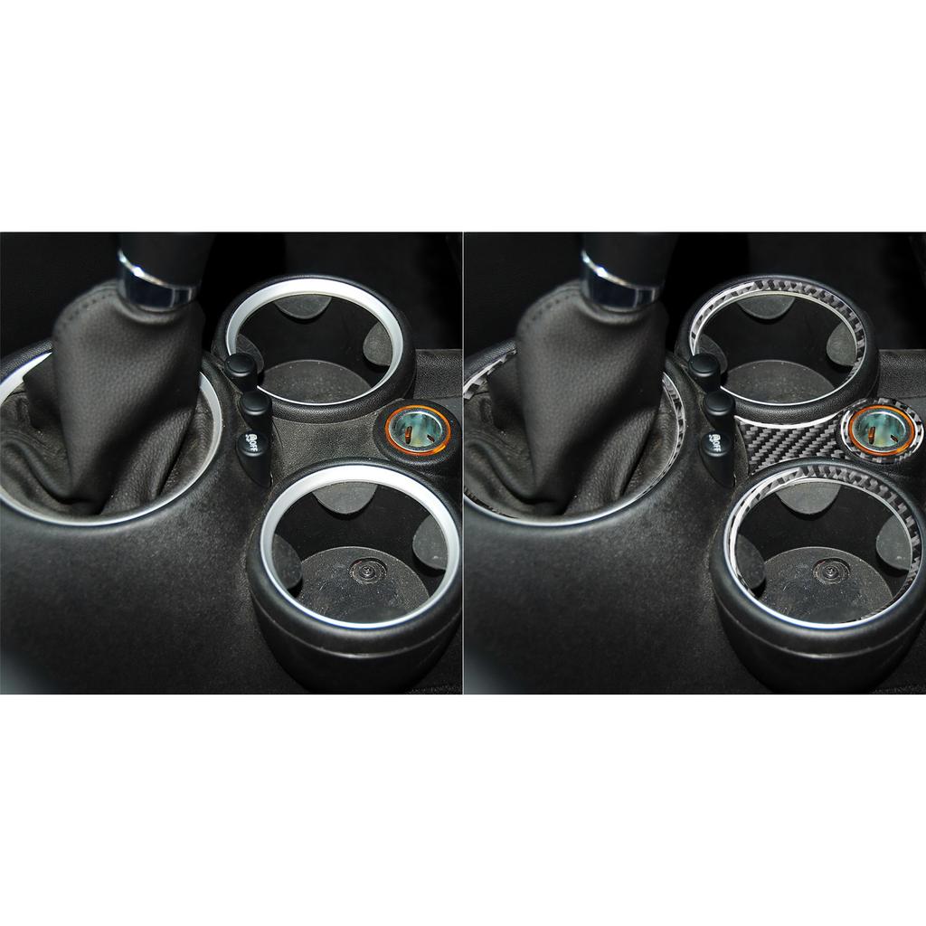 For mini cooper R56 R55 R57 2007-2010 Carbon Fiber Gear Shift transmission Panel Car Interior Accessories Decorative Stickers gqtsu22