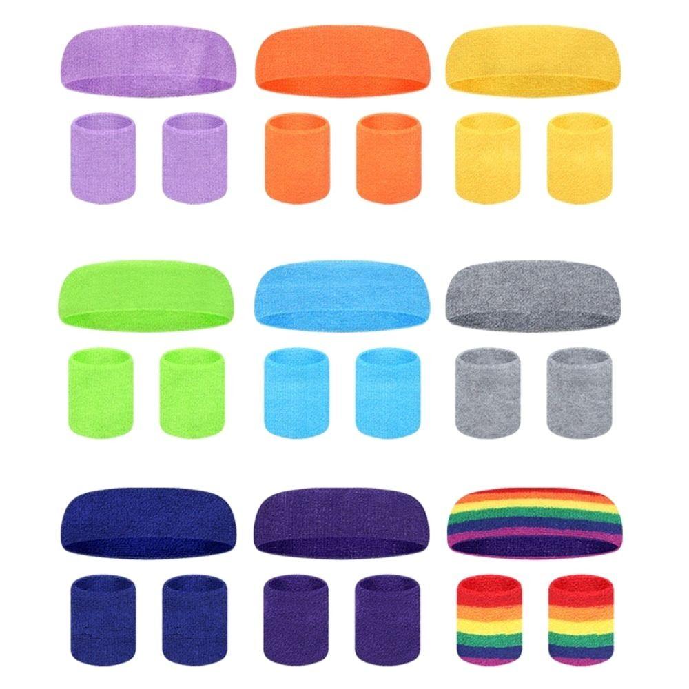 Wrist Band Absorbent Band For Gym Running Wristband Sweatband Sweat Headband Mens Sports Headband